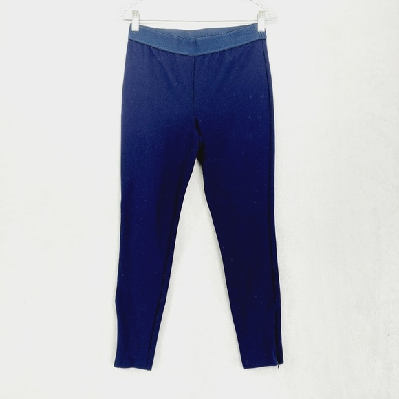 Talbots Soho Blue Solid Shadow Heather Leggings P3932 - Picture 2 of 11